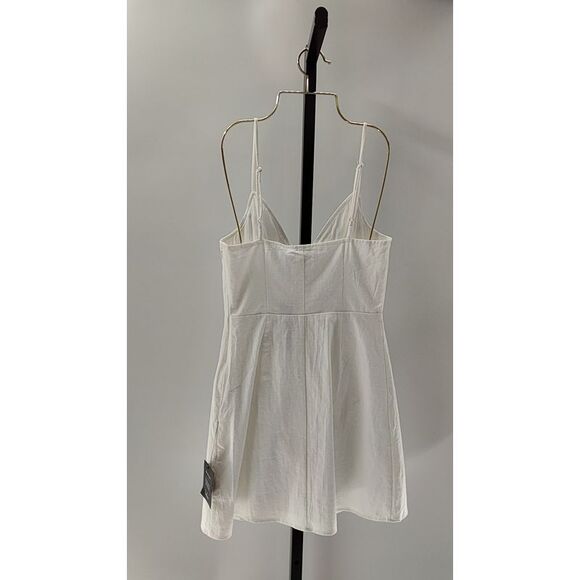 Lulus Womens White Basic Sleeved Dress S - Picture 2 of 2